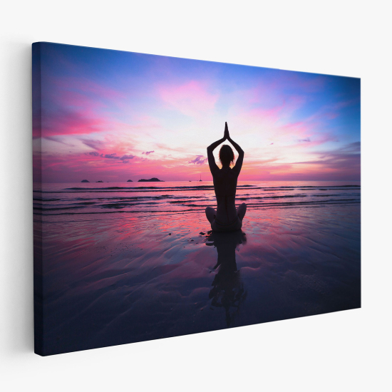 Cuadro en Lienzo - Mujer Zen yoga