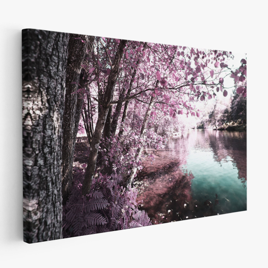 Cuadro en Lienzo - Paisaje con vista al lago