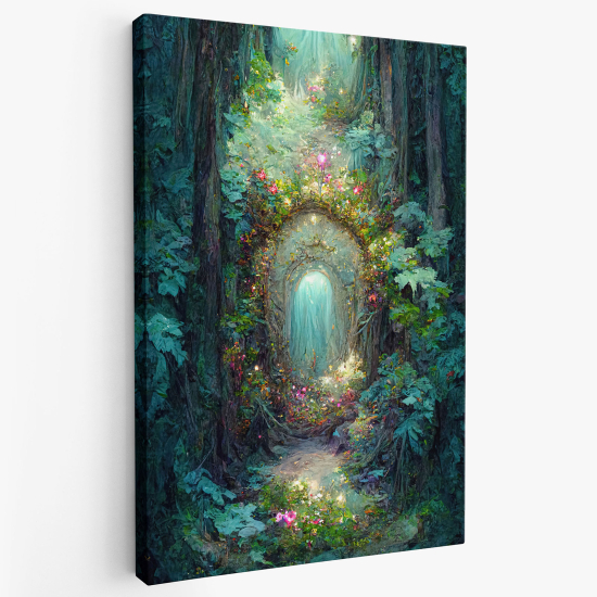 Cuadro en Lienzo para niños - Infantil - Bosque Encantado