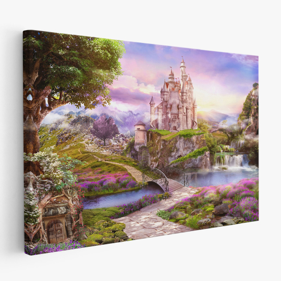 Cuadro en Lienzo para niños - Infantil - Castillo Encantado