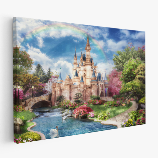 Cuadro en Lienzo para niños - Infantil - Castillo Encantado