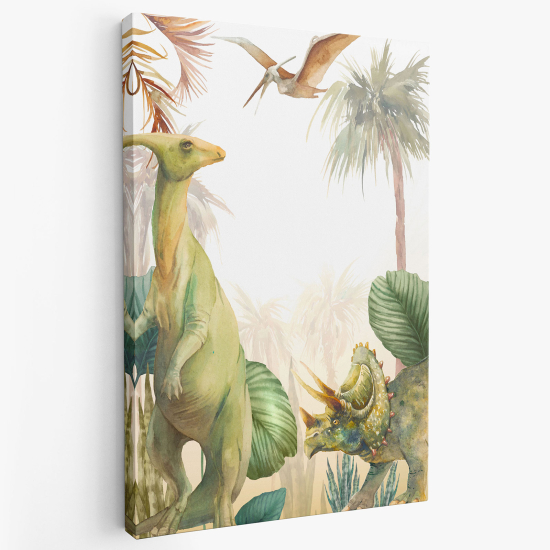 Cuadro en Lienzo para niños - Infantil - Dinosaurios
