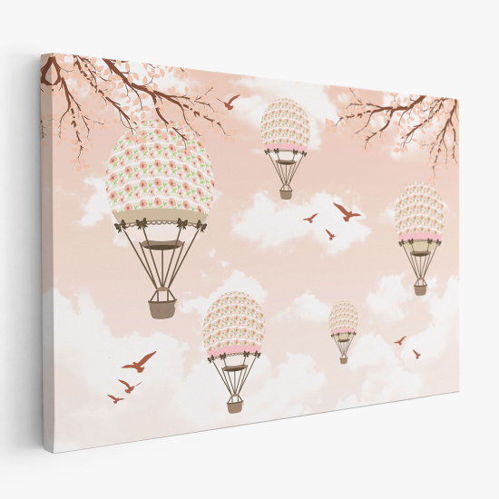 Cuadro en Lienzo para niños - Infantil - Globos aerostáticos
