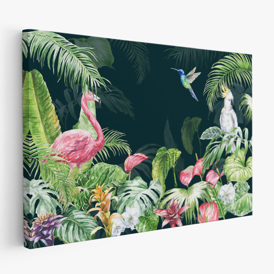 Cuadro en Lienzo para niños - Infantil - Selva Tropical
