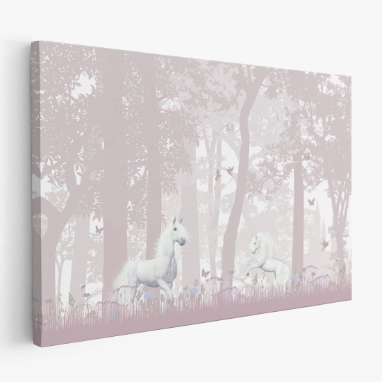 Cuadro en Lienzo para niños - Infantil - Unicornios