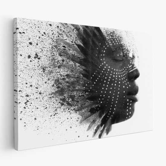 Cuadro en Lienzo - Rostro de mujer africana