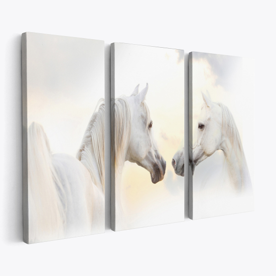 Cuadro tríptico - Caballos