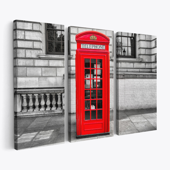 Cuadro tríptico - Cabina Telefónica Londres