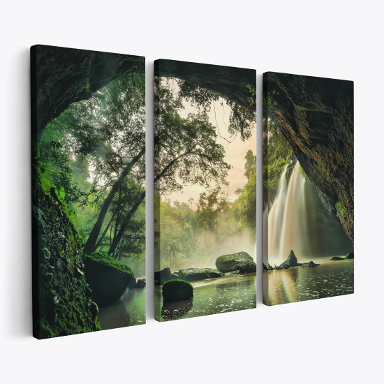 Cuadro tríptico - Cascada