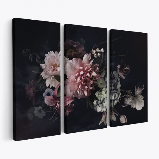 Cuadro tríptico - Flores