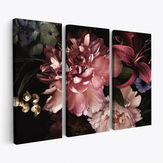 Cuadro tríptico - Flores