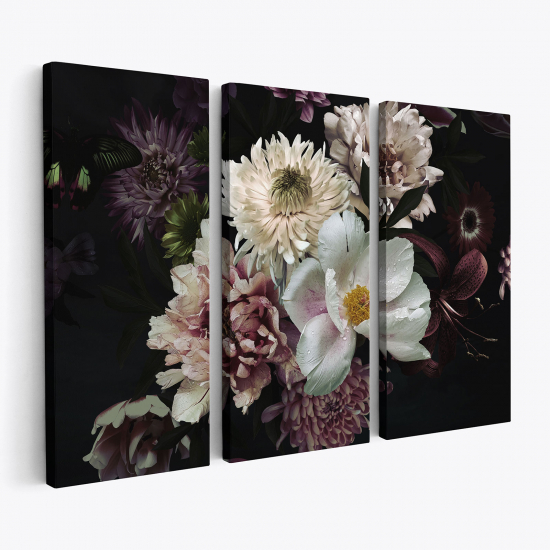 Cuadro tríptico - Flores