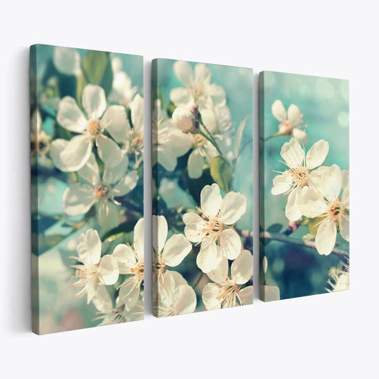 Cuadro tríptico - Flores de Cerezo