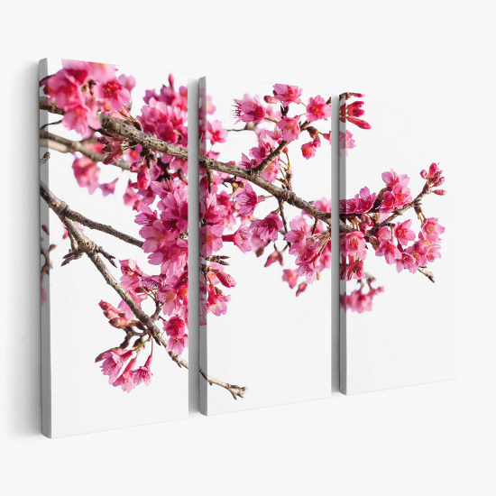 Cuadro tríptico - Flores de Cerezo
