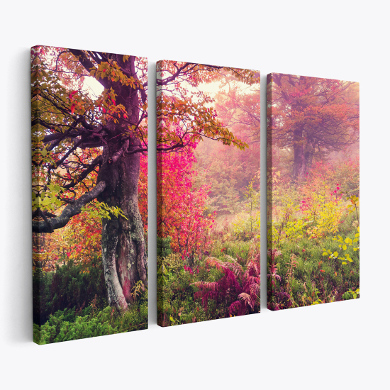 Cuadro tríptico - Naturaleza de otoño