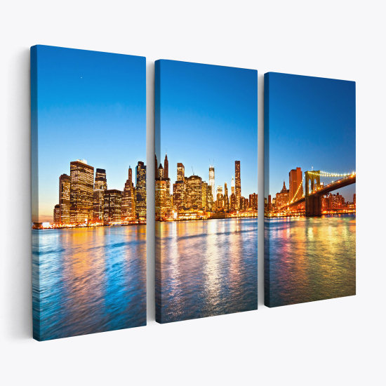 Cuadro tríptico - Nueva York