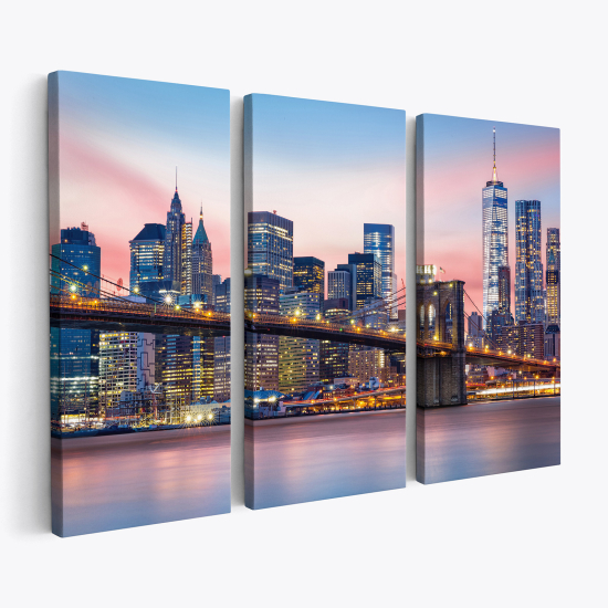 Cuadro tríptico - Nueva York