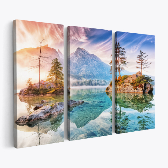 Cuadro tríptico - Paisaje Montañas