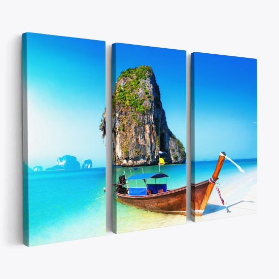 Cuadro tríptico - Paradisíaco Phuket Tailandia