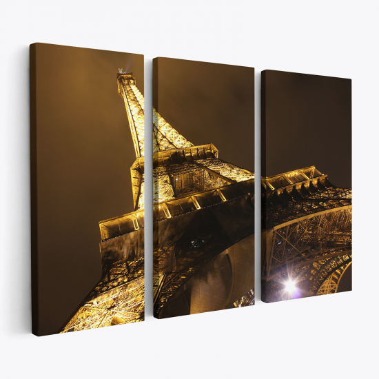 Cuadro tríptico - París Torre Eiffel
