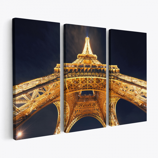 Cuadro tríptico - París Torre Eiffel