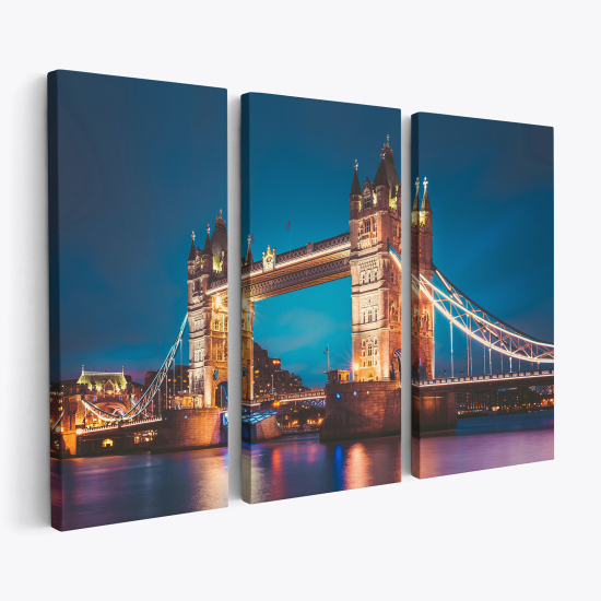 Cuadro tríptico - Puente de la Torre de Londres