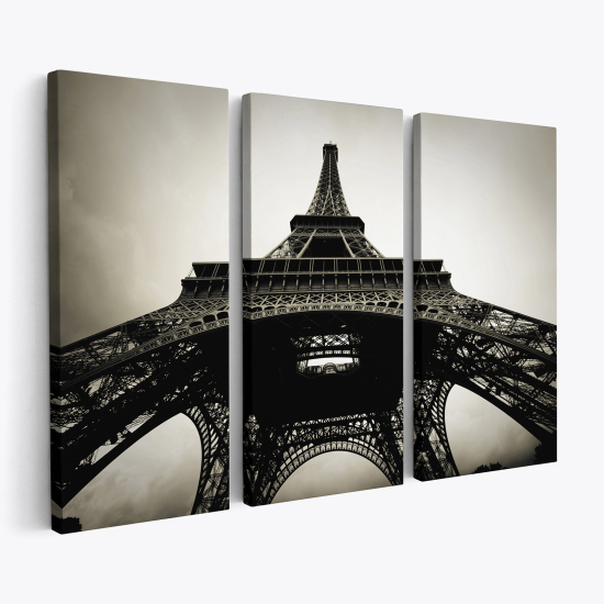 Cuadro tríptico - Torre Eiffel París