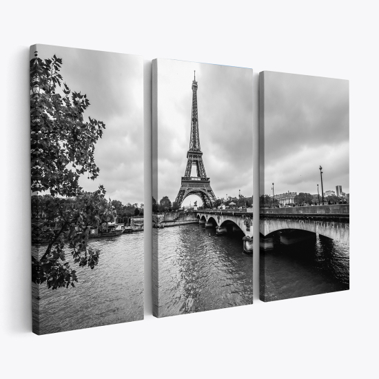 Cuadro tríptico - Torre Eiffel París