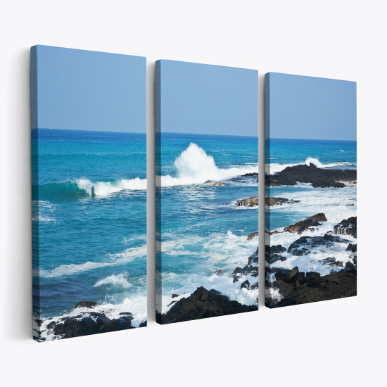Cuadro tríptico - Vista al Mar