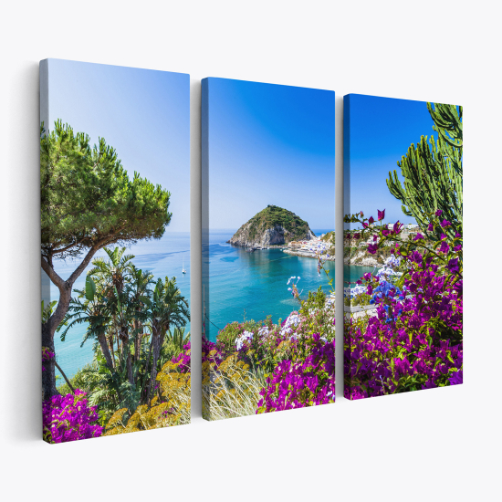 Cuadro tríptico - Vista al mar