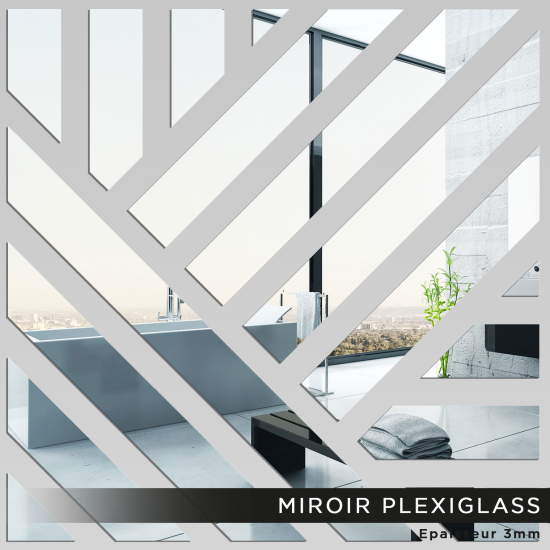 Espejo acrílico plexiglás - Cuadrado diseño
