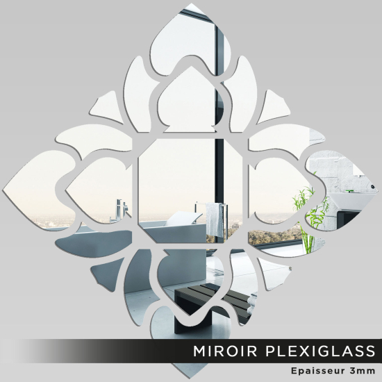 Espejo acrílico plexiglás - Diseño de rombos