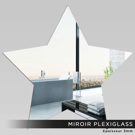 Espejo acrílico plexiglás - Estrella