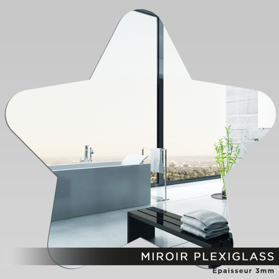Espejo acrílico plexiglás - Estrella
