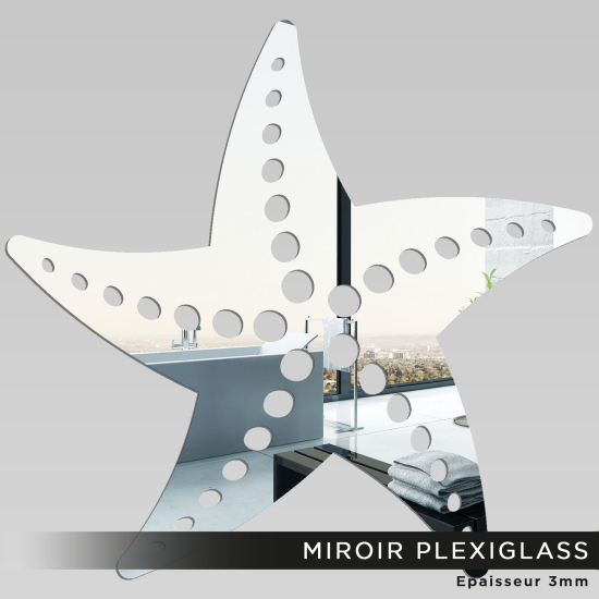 Espejo acrílico plexiglás - Estrella de mar