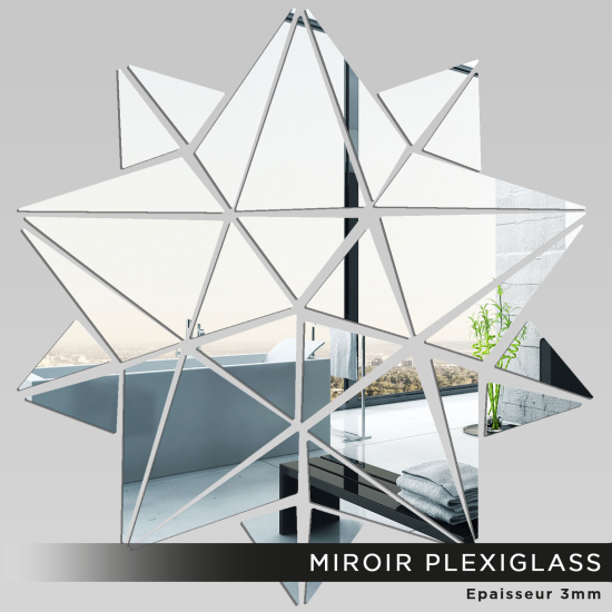 Espejo acrílico plexiglás - Estrella diseño