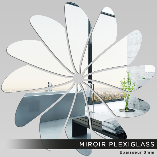 Espejo acrílico plexiglás - Flor