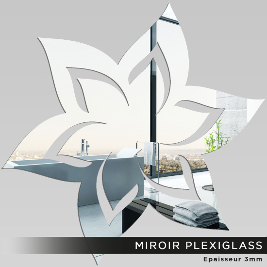 Espejo acrílico plexiglás - Flor