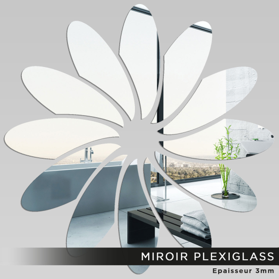 Espejo acrílico plexiglás - Flor