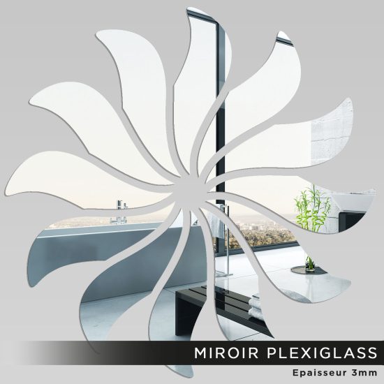 Espejo acrílico plexiglás - Flor