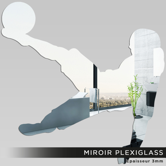 Espejo acrílico plexiglás - Jugador de fútbol