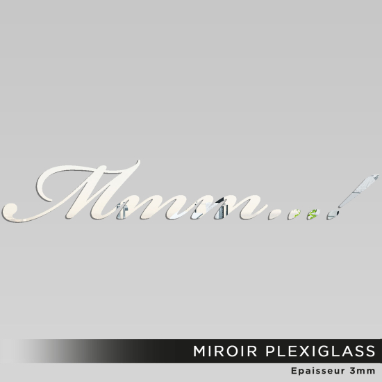 Espejo acrílico plexiglás - ¡Mmm...!