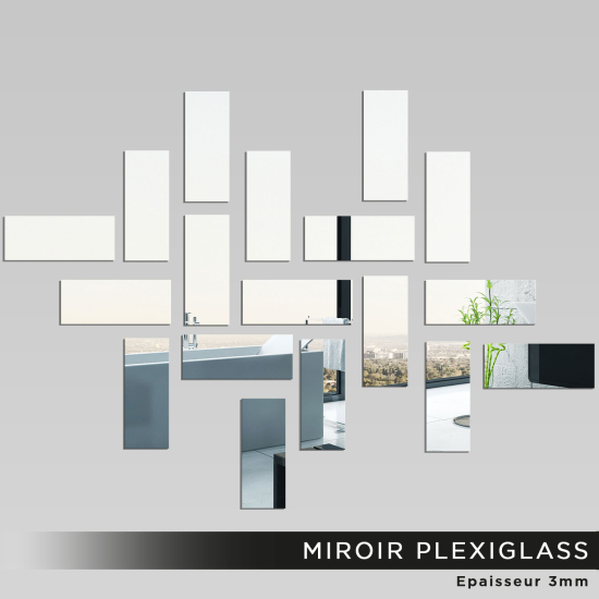 Espejo acrílico plexiglás - Rectángulos