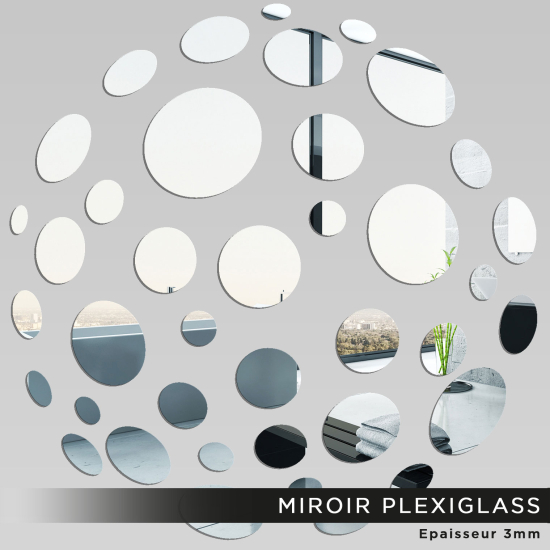 Espejo acrílico plexiglás - Redondo