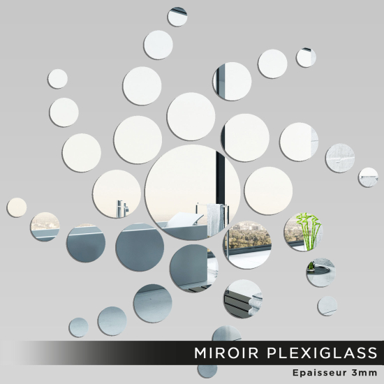 Espejo acrílico plexiglás - Redondos