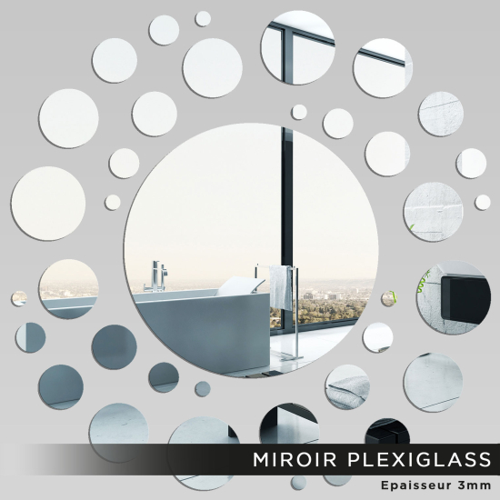 Espejo acrílico plexiglás - Redondos