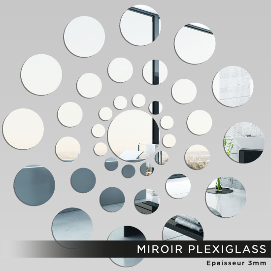 Espejo acrílico plexiglás - Redondos