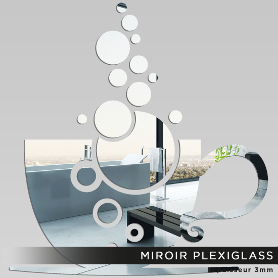 Espejo acrílico plexiglás - Taza de café