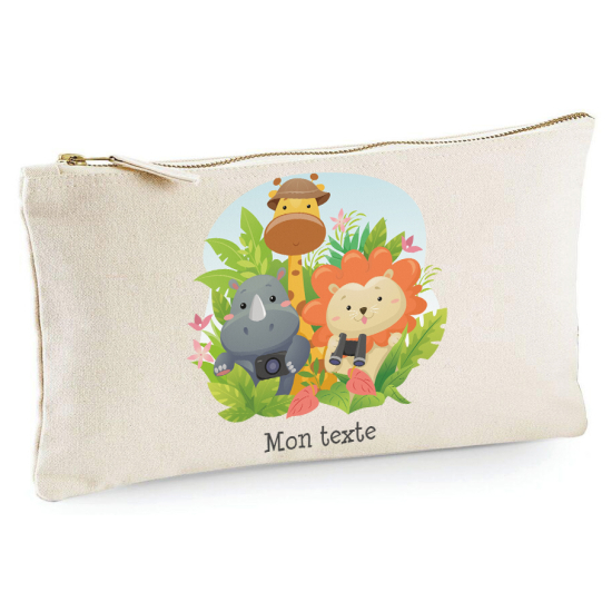 Estuche / Bolsa - Animales de la jungla