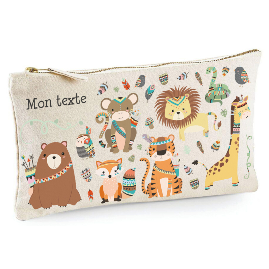 Estuche / Bolsa - Animales de la jungla